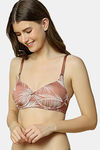 Triumph Padded Non Wired Medium Coverage T-Shirt Bra - Brown Dark Combination — thumbnail 3